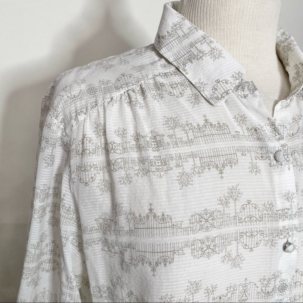 Pendleton Lightweight Button Front Top L - image 2